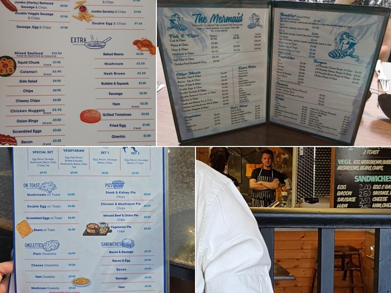 Mermaid Fish & Chips Restaurant Menu