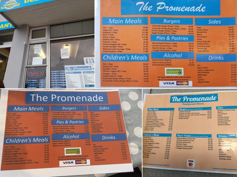 Promenade Fish Bar Menu