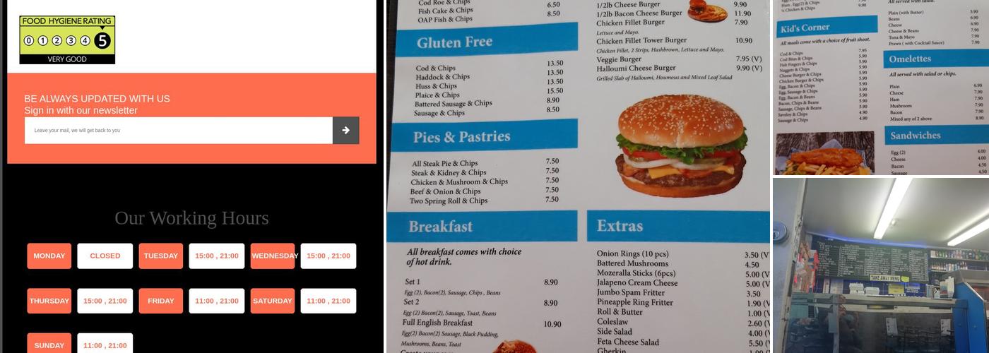 Kingfisher Menu
