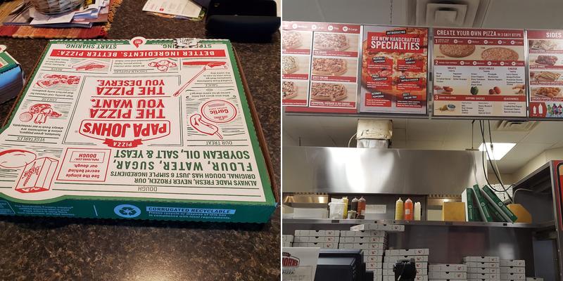 Papa Johns Pizza Menu