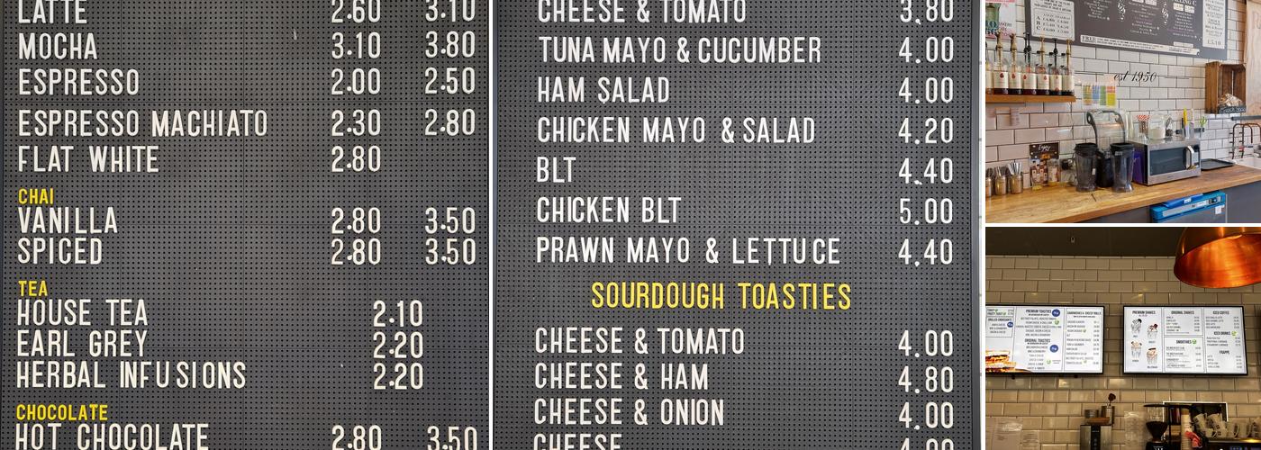 1066 Bakery Café Kitchen Priory Meadow Menu