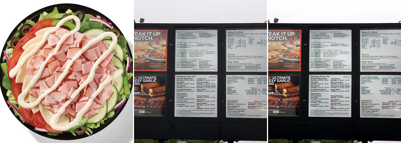 Subway Menu