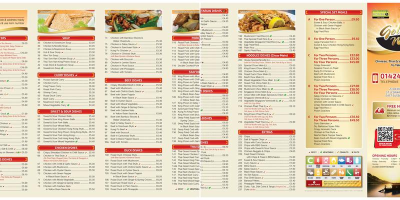 Golden Wok Menu