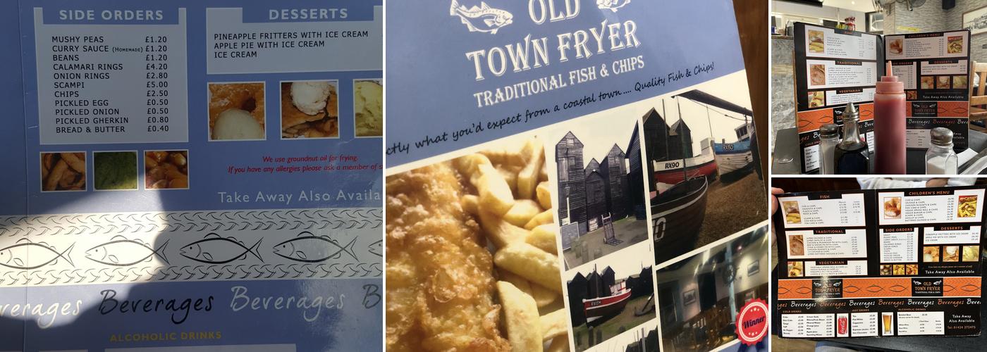 Old Town Fryer Menu