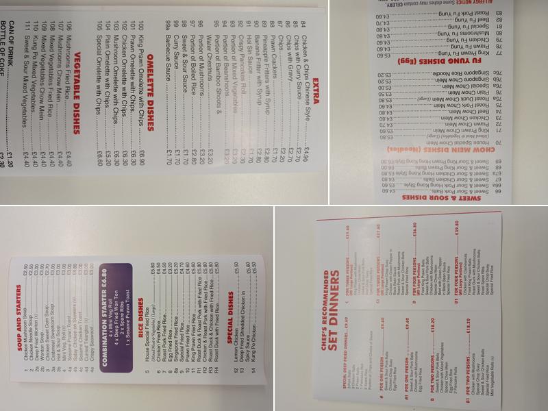 Chop Suey House Menu