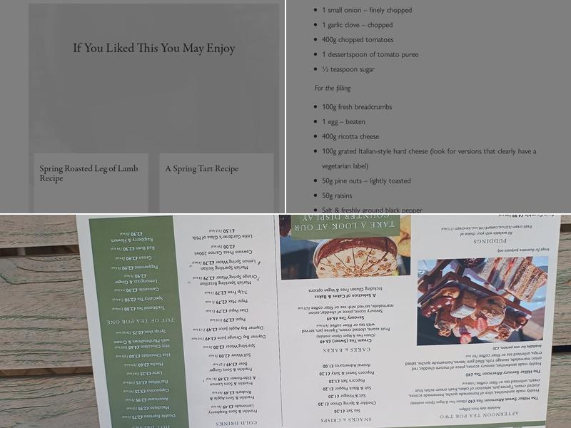 Mulberry & Thyme Restaurant Weyhill Menu