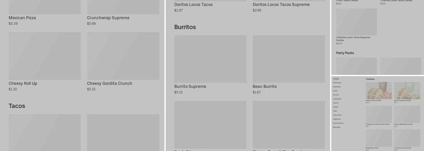 Taco Bell Menu