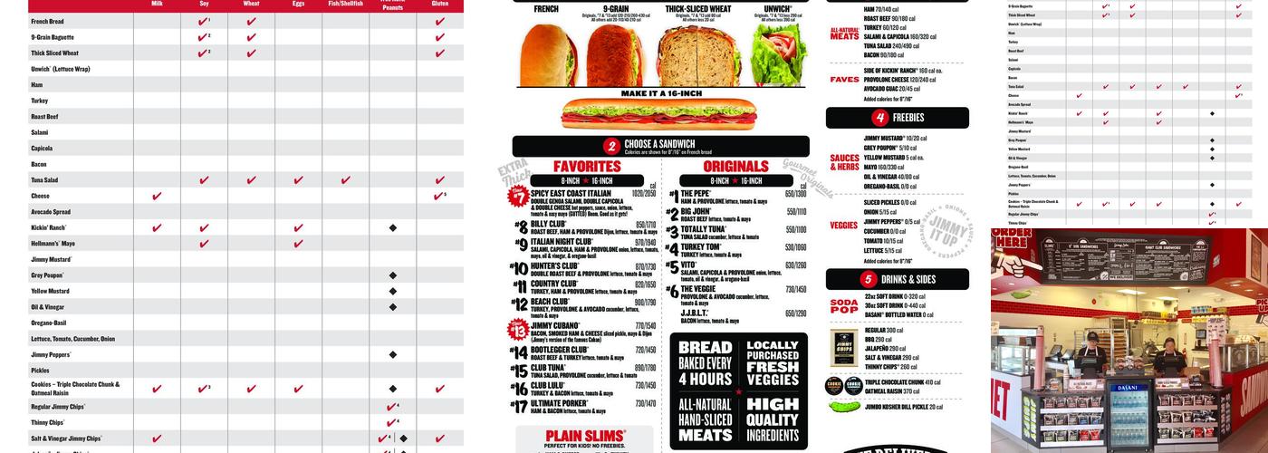 Jimmy John's Menu