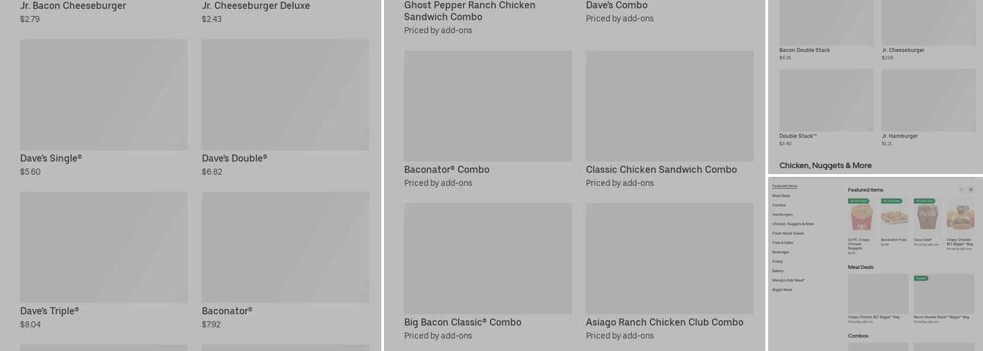 Wendy's Menu