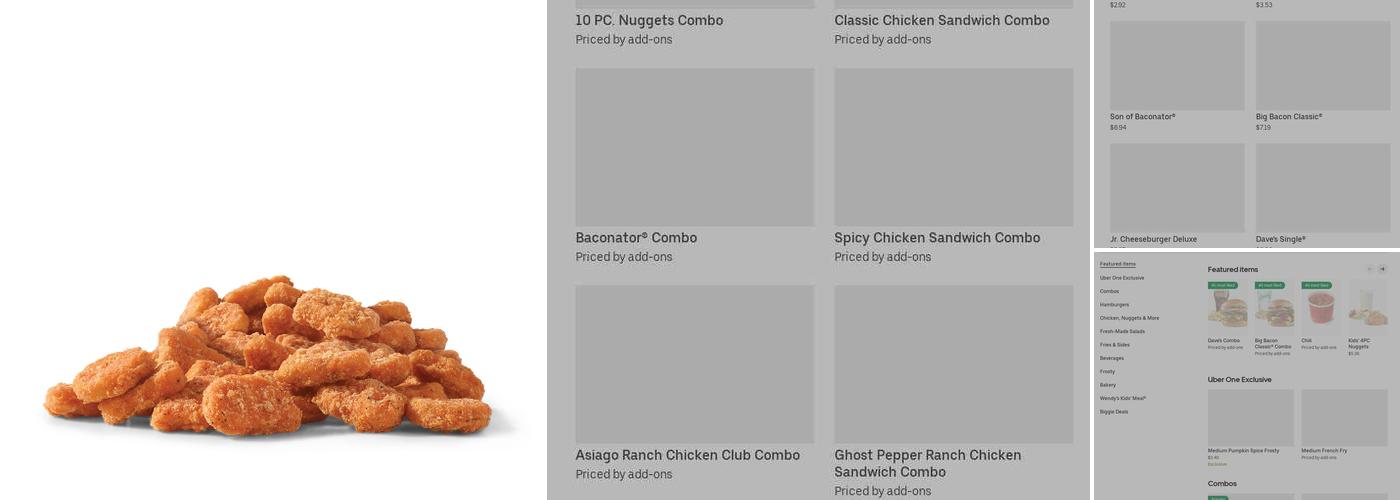 Wendy's Menu
