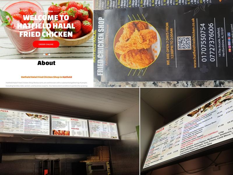 Hatfield Halal Fried Chicken Shop Menu