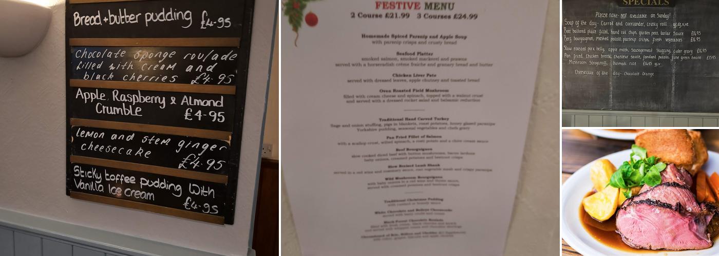 The Wheatsheaf Pub Menu
