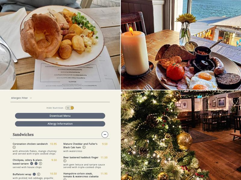 The Ship Inn, Langstone Menu