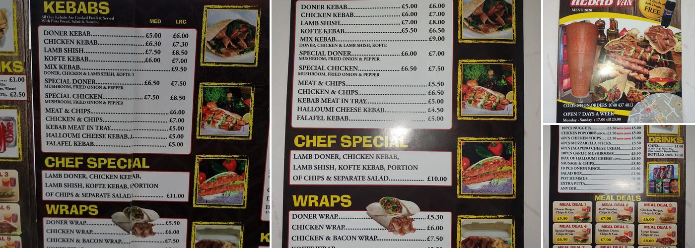 King Grill Haverhill Menu