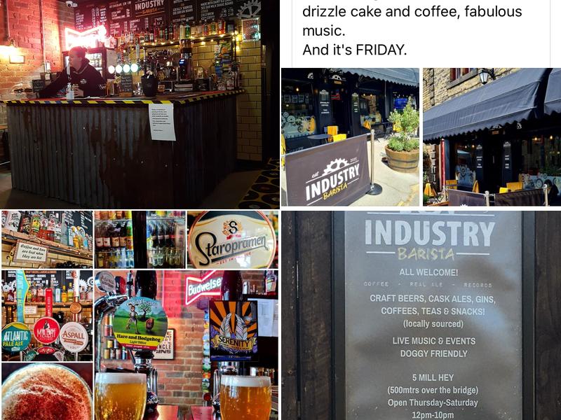 Industry Barista Menu