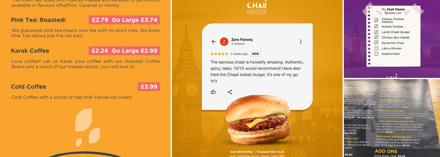 Chaii Master® Hayes Menu