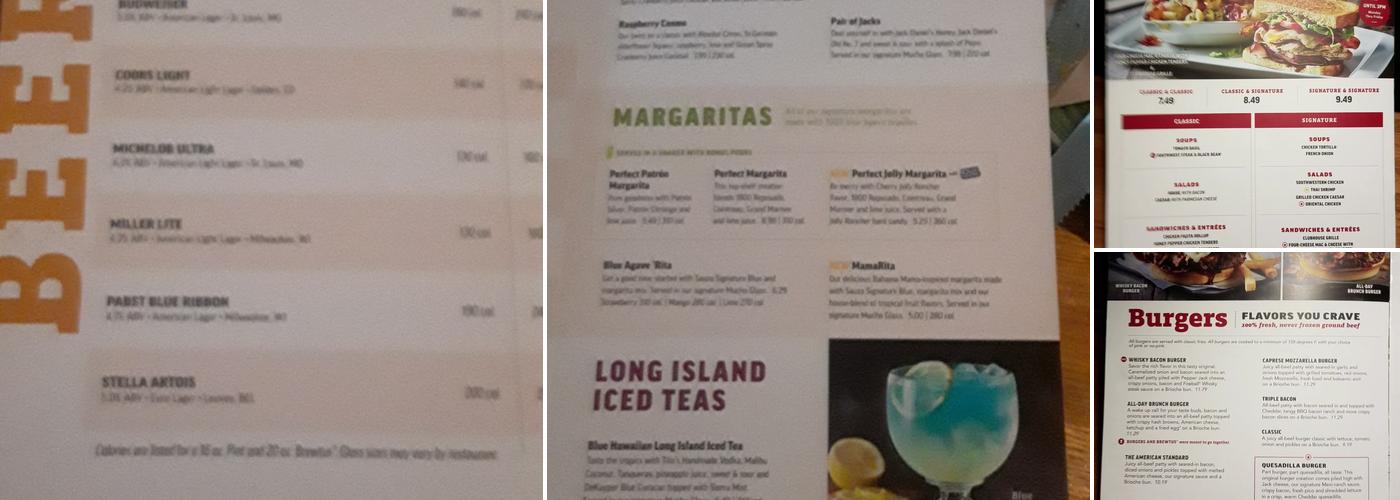 Applebee's Grill + Bar Menu