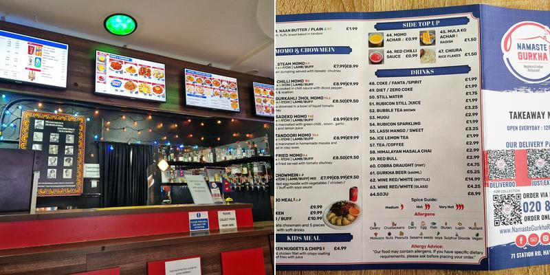 Namaste Gurkha - Hayes Menu