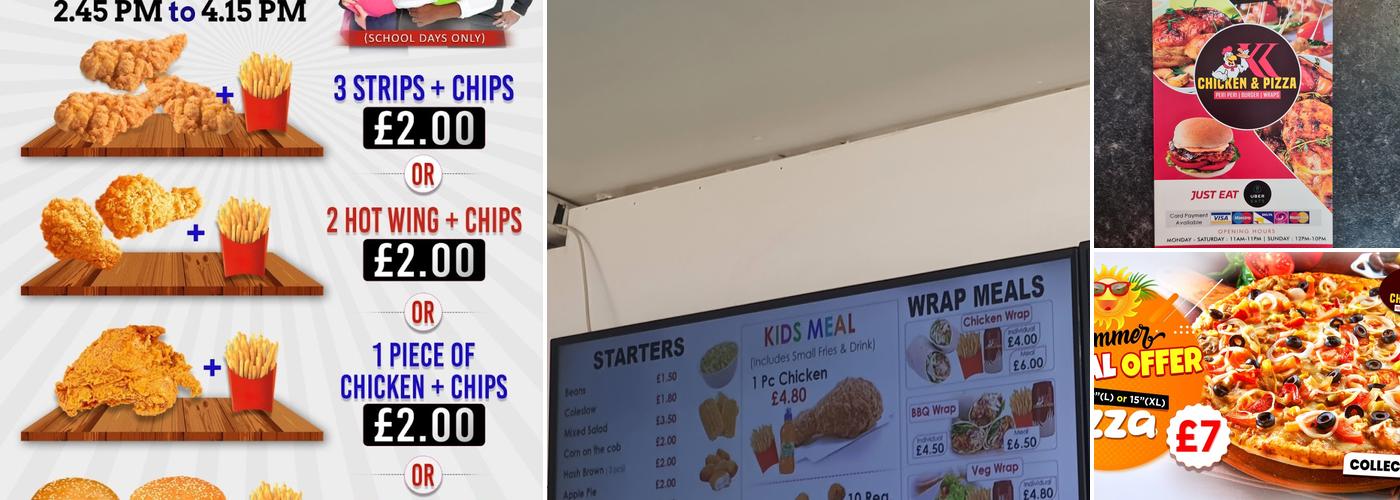 kk chicken & pizza Menu