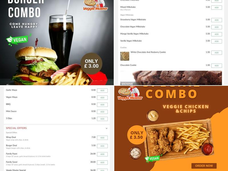 VEGGIE MASTER HAYES Menu