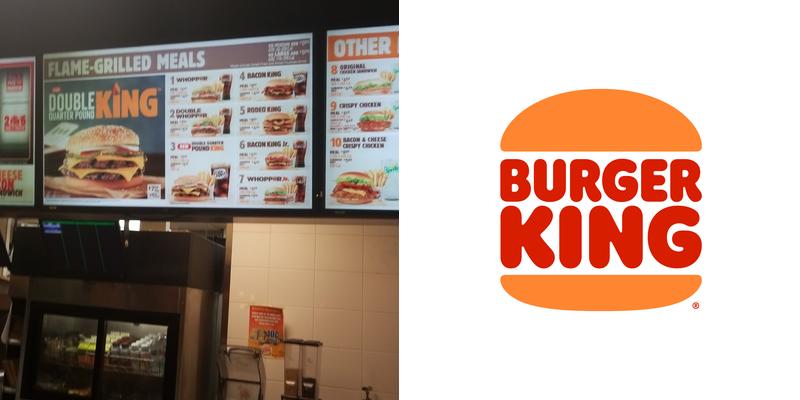 Burger King Menu