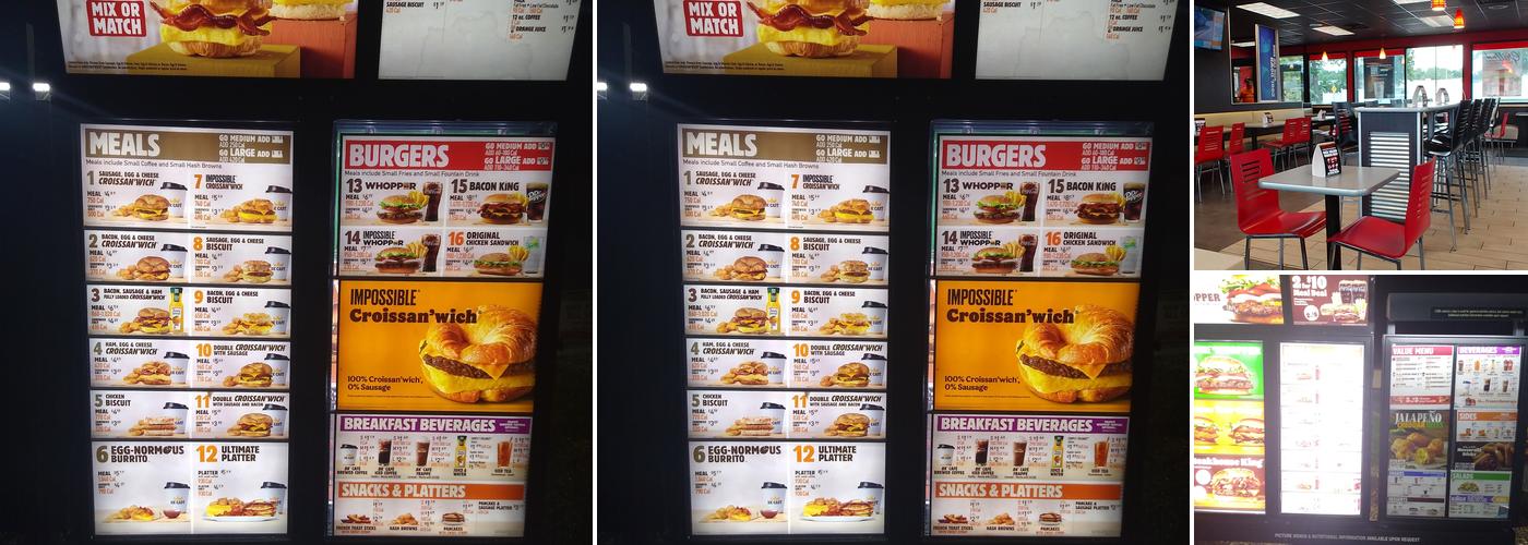 Burger King Menu