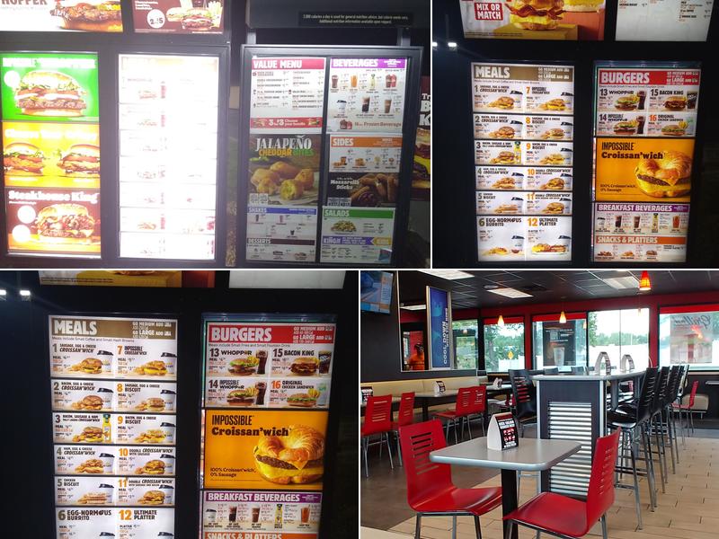Burger King Menu