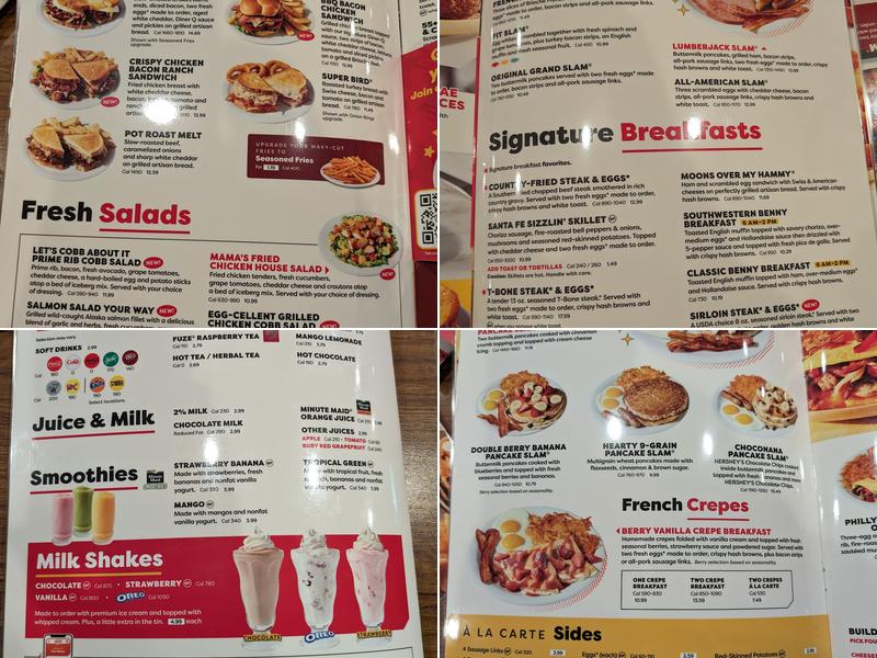 Denny's Restaurant Menu