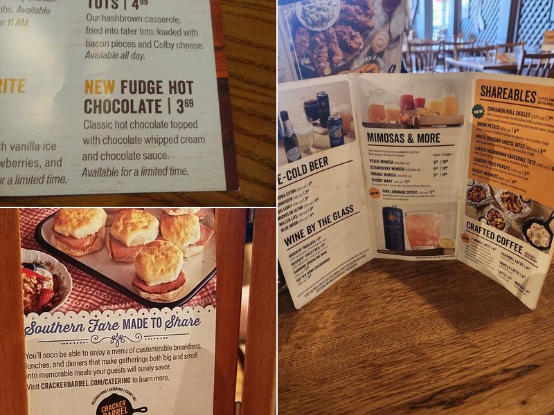 Cracker Barrel Old Country Store Menu
