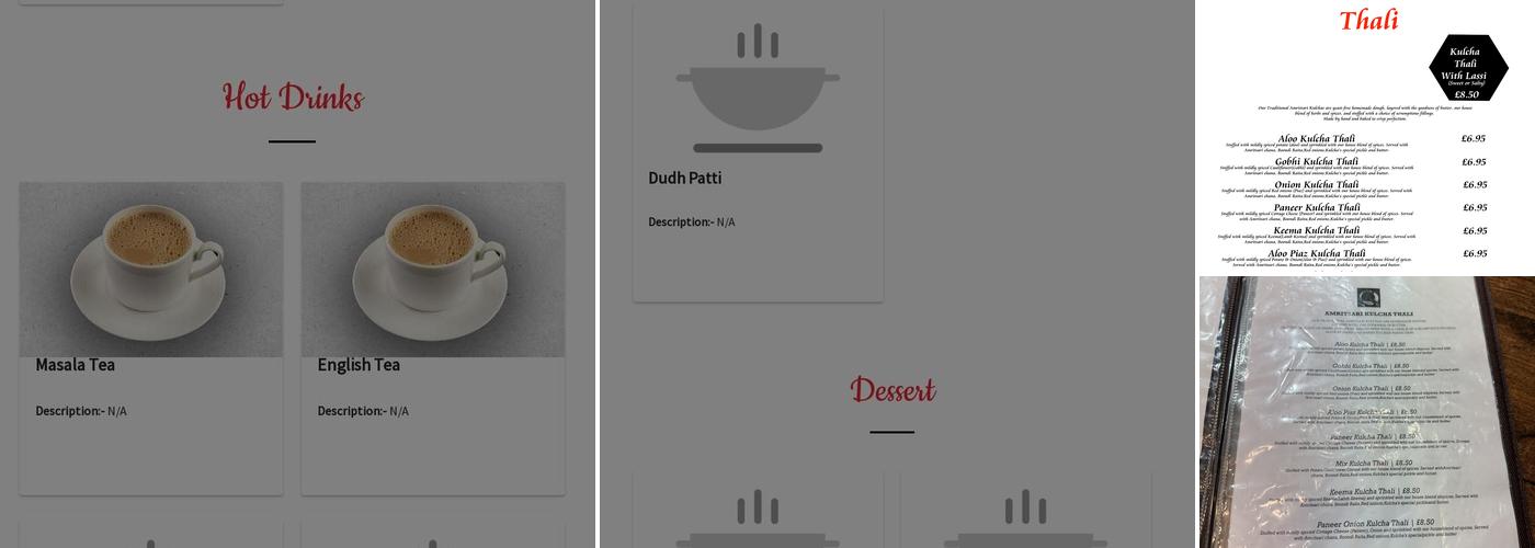 Kulcha Express Hayes Menu