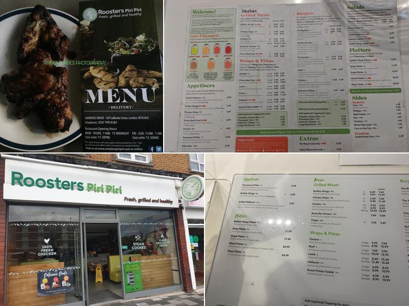 Roosters Piri Piri Menu