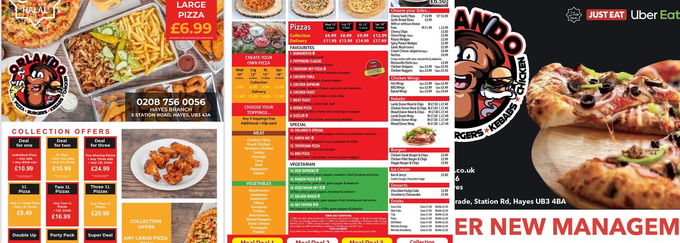 Orlando Pizza Menu