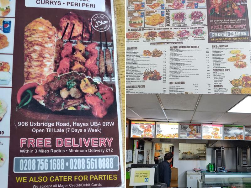 Hajveri Kebab & Grill Menu