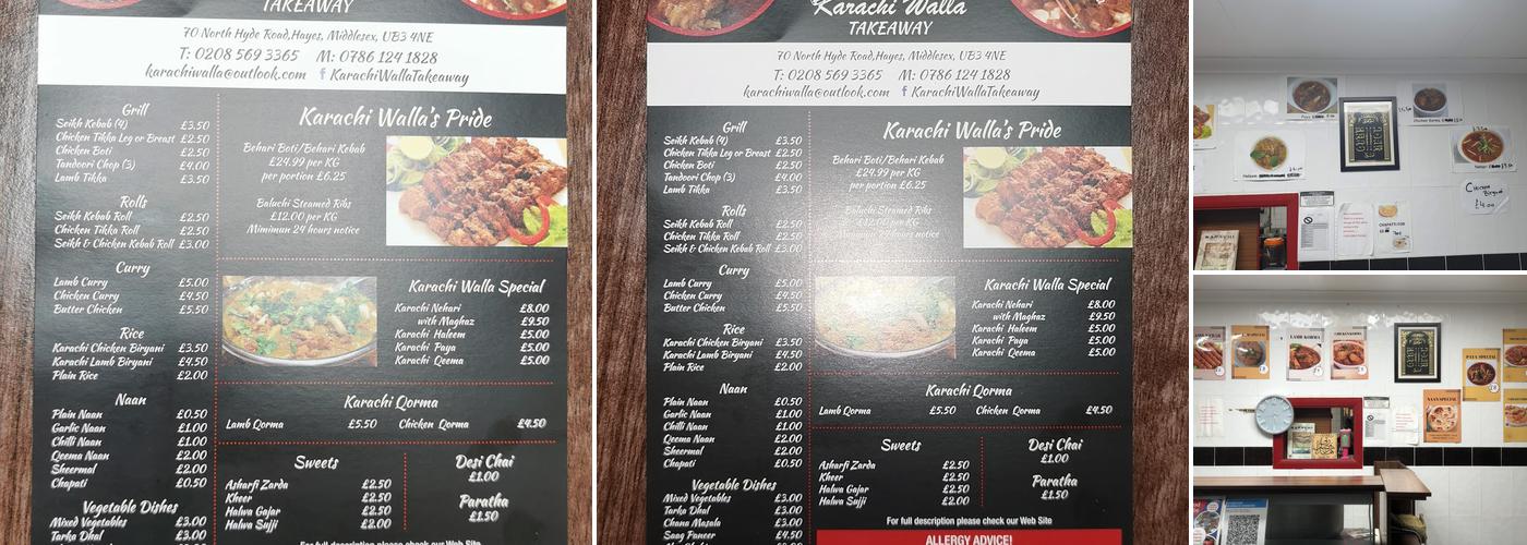 Karachi Walla Takeaway Menu