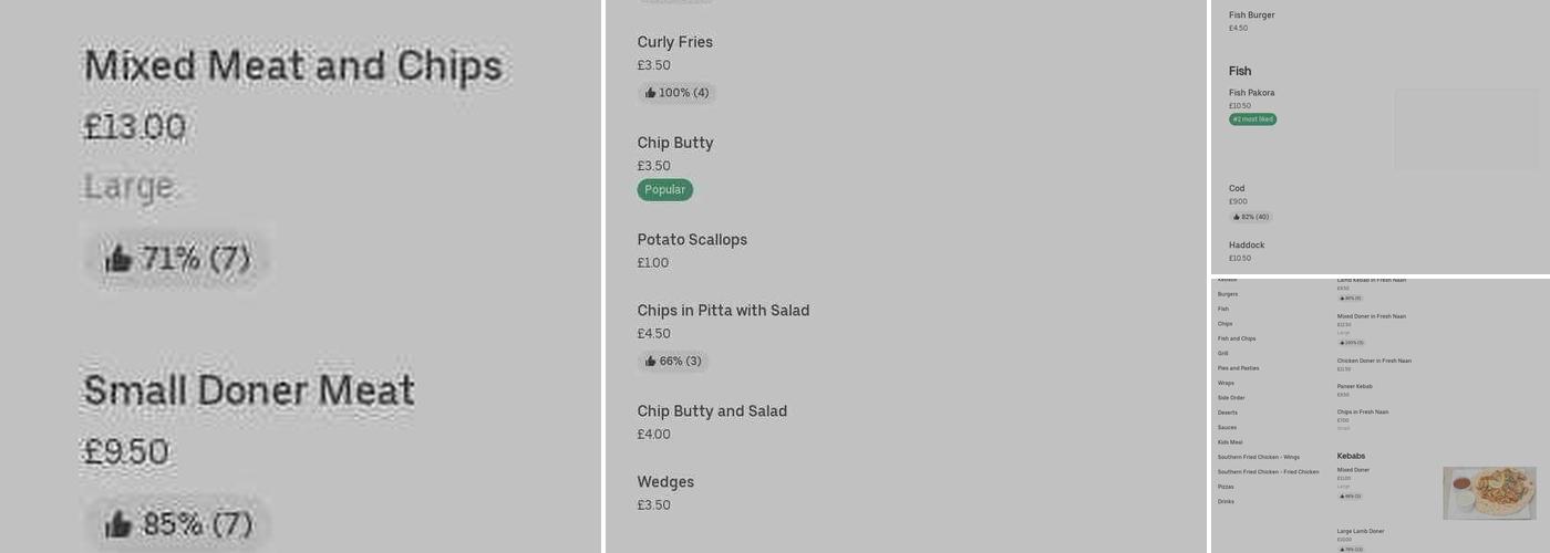 Munchies Fish & Chips Menu