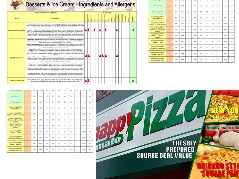 Snappy Tomato Pizza - Hayes Menu