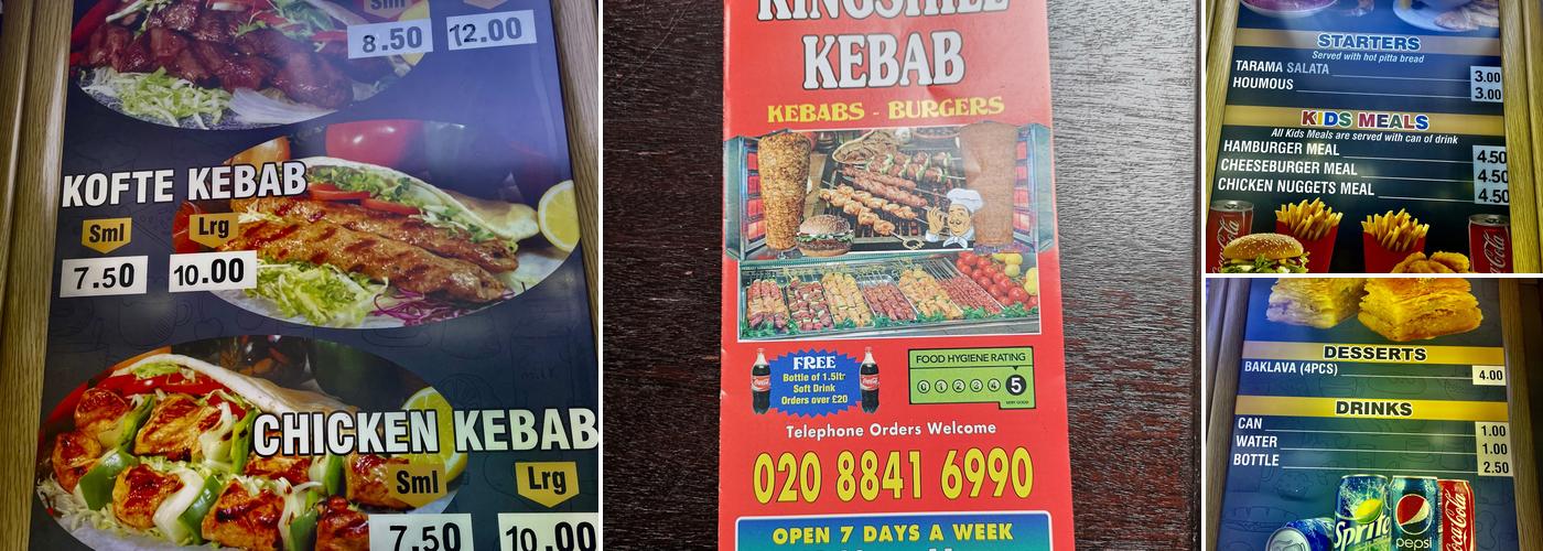 Kingshill Kebabs Menu