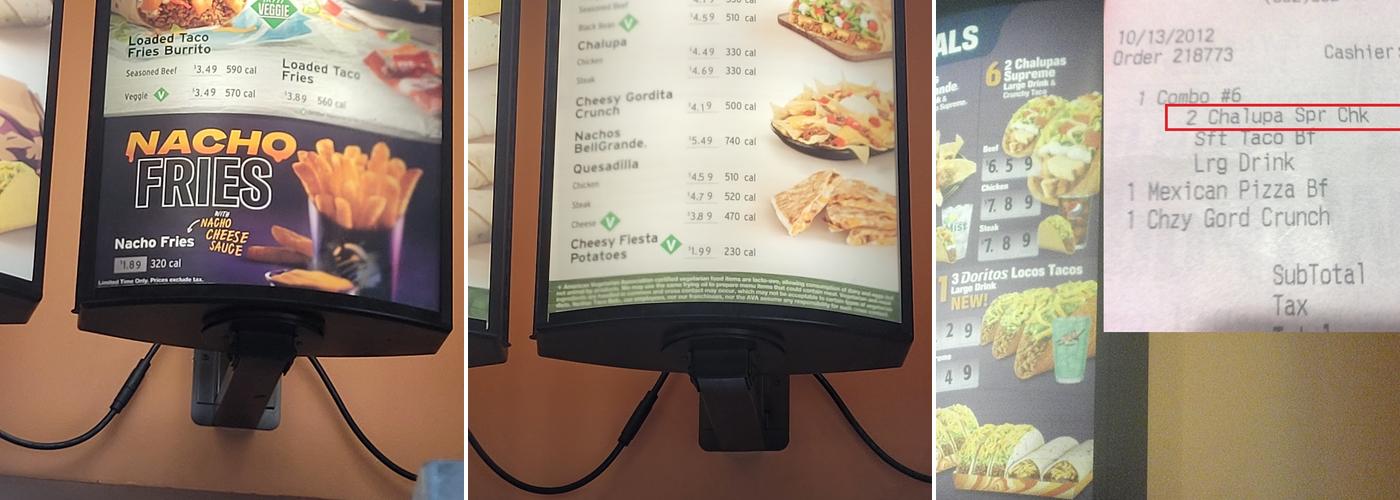 Taco Bell Menu