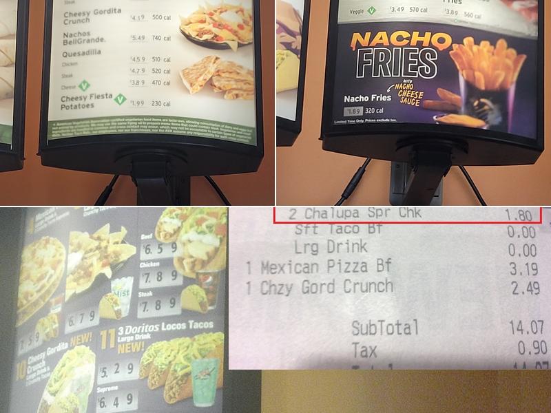 Taco Bell Menu