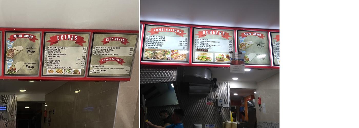 Sussex Kebab House Menu