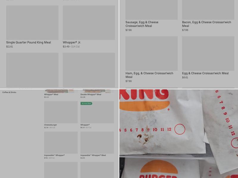 Burger King Menu