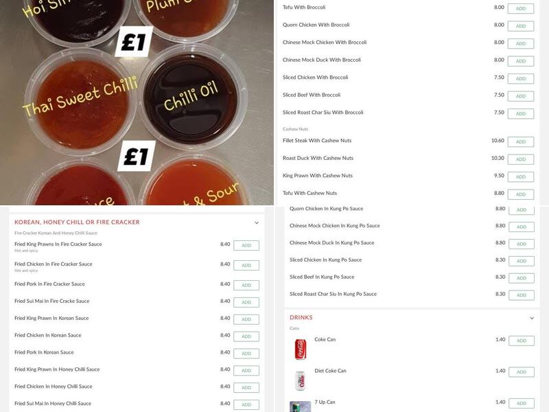 Wok Ever Hazel Grove Menu