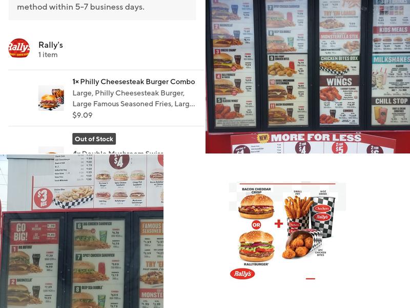 Rally's Menu