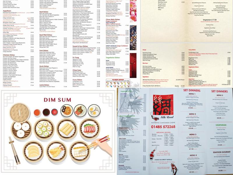 Silk Road II Menu