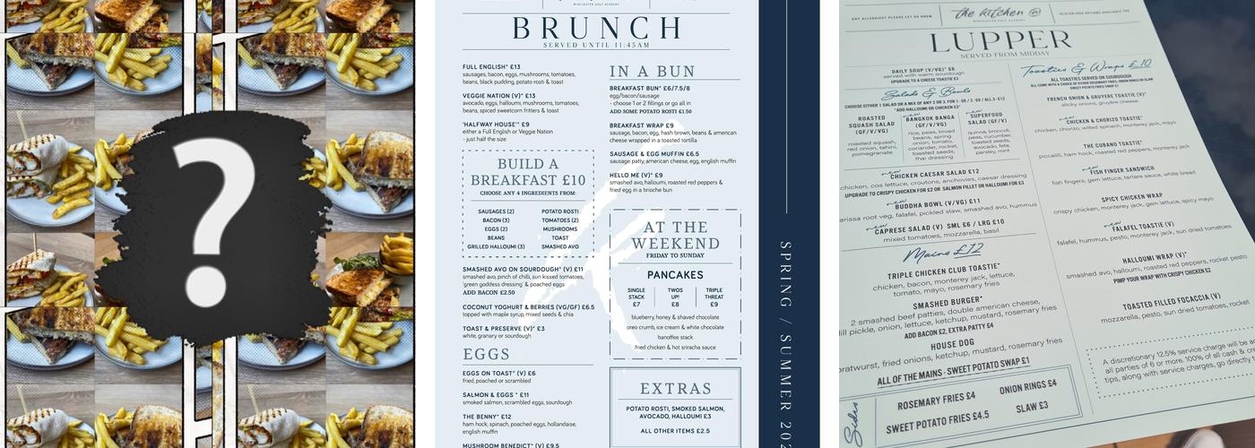 The Kitchen@ Winchester Golf Academy Menu