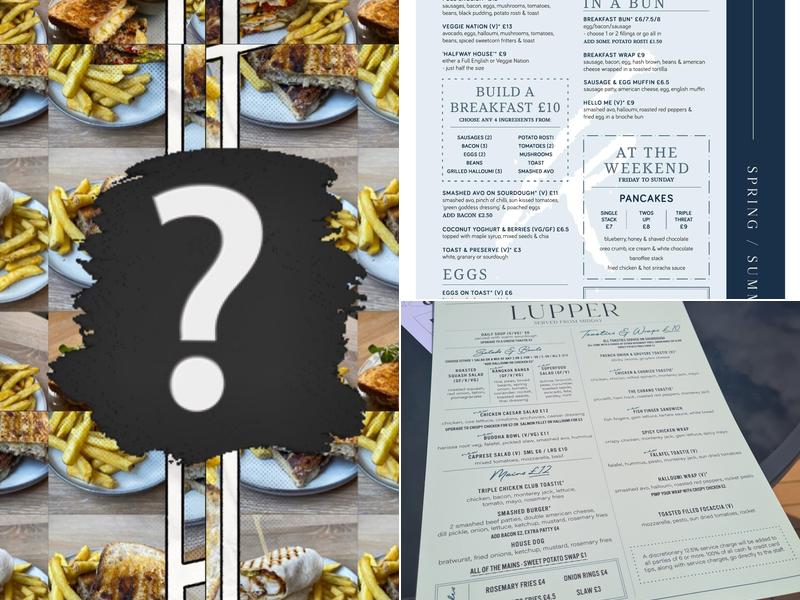 The Kitchen@ Winchester Golf Academy Menu