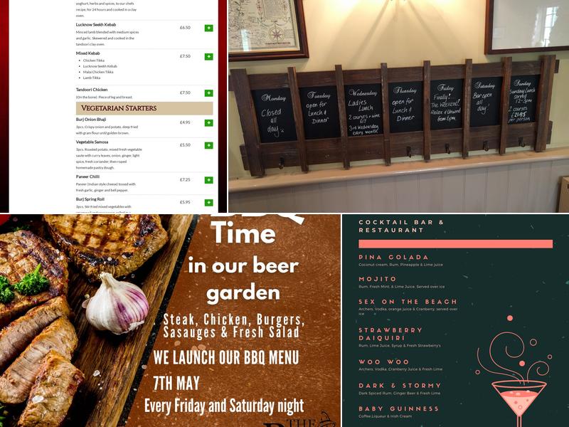 The Burj at The Bell (West Overton) Menu