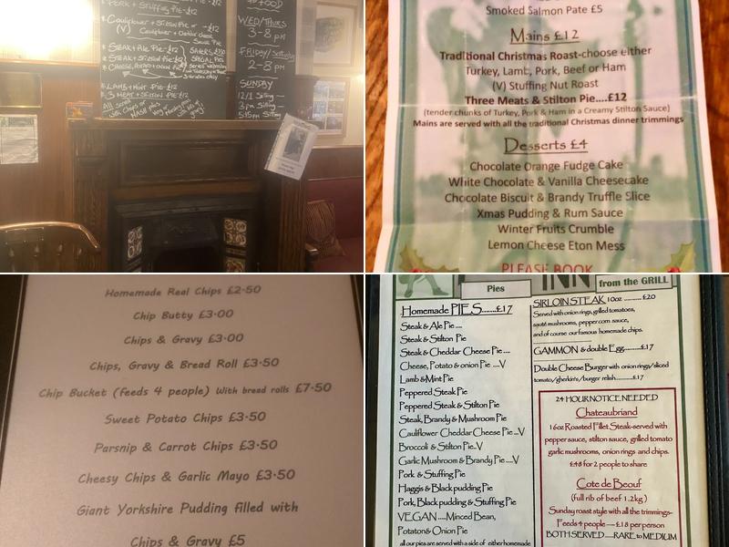 Robin Hood Inn Menu