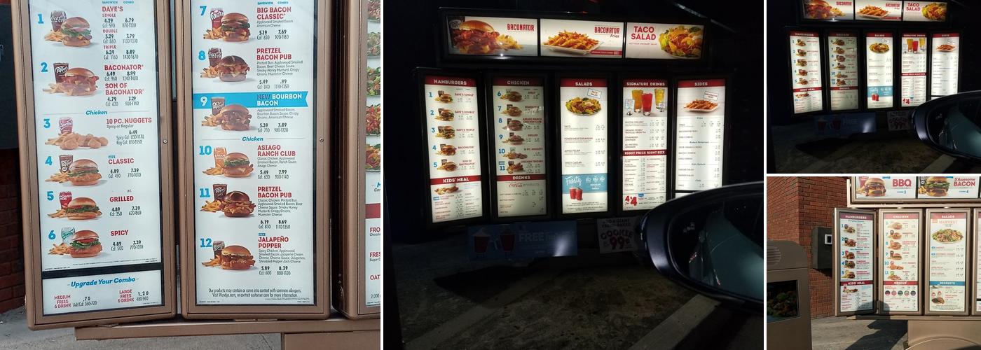 Wendy's Menu