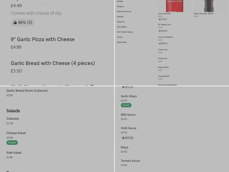 Dragon City Rosehill Menu